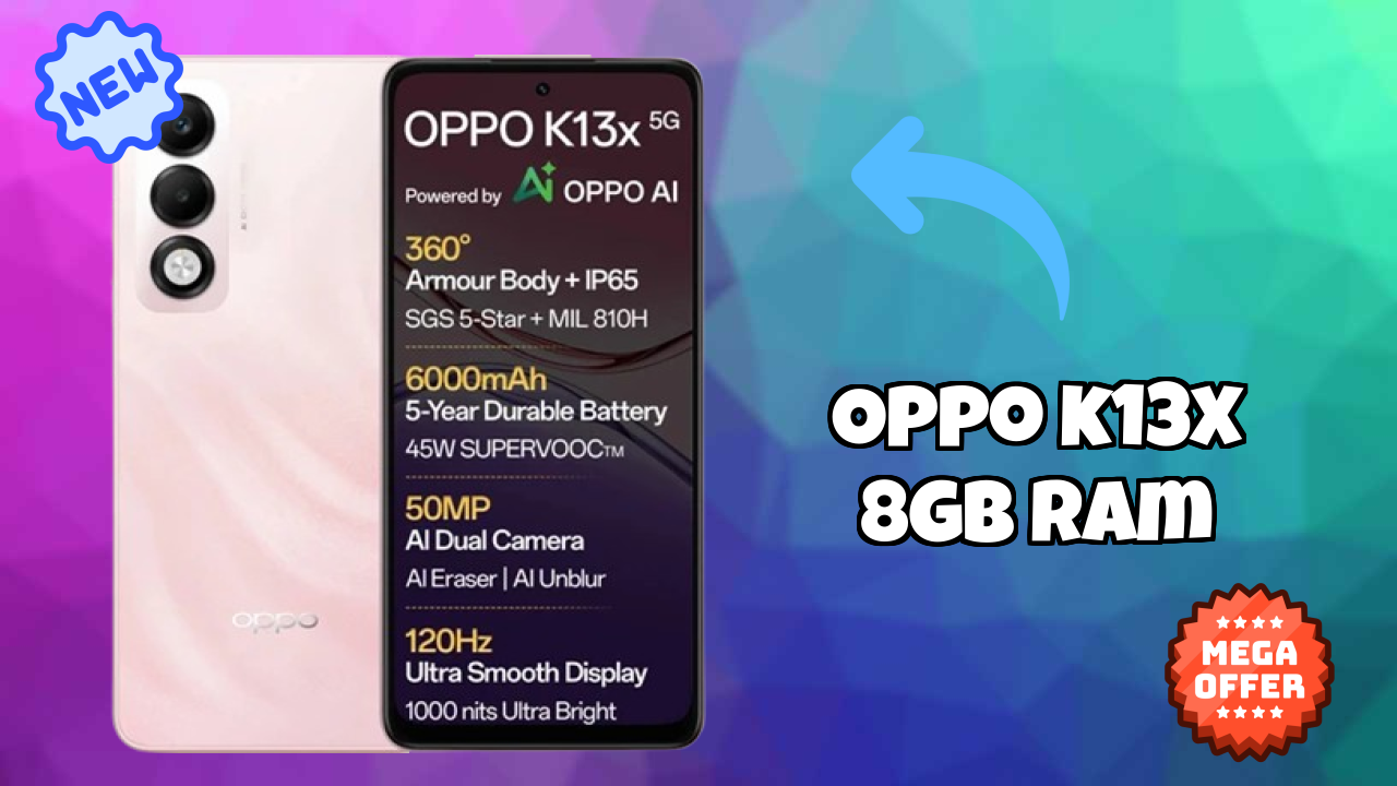 OPPO K13x 8GB RAM Battery Review: 6000 MAh Charging Speed